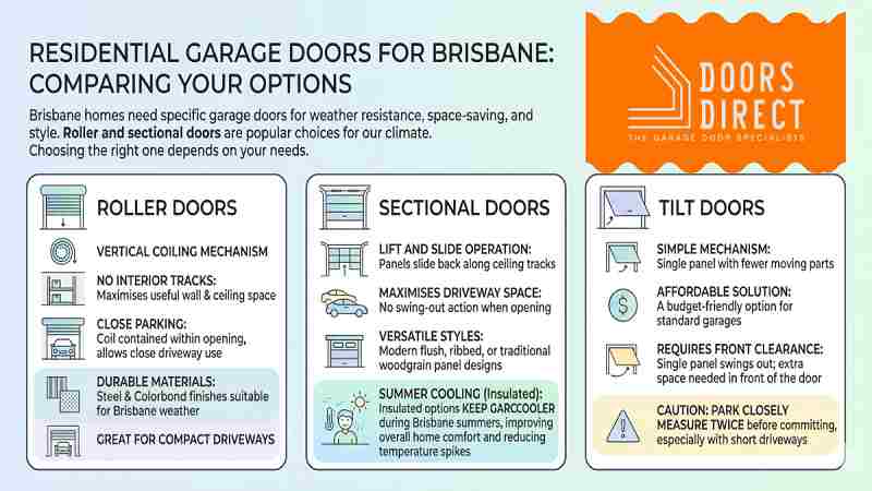 Garage Door Replacement Options for Brisbane Homes